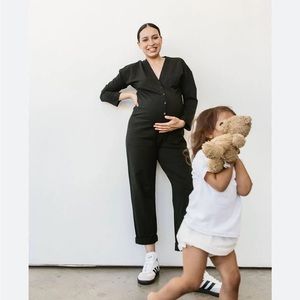 Storq maternity “Max Utility Jumpsuit” Size 4 (L)